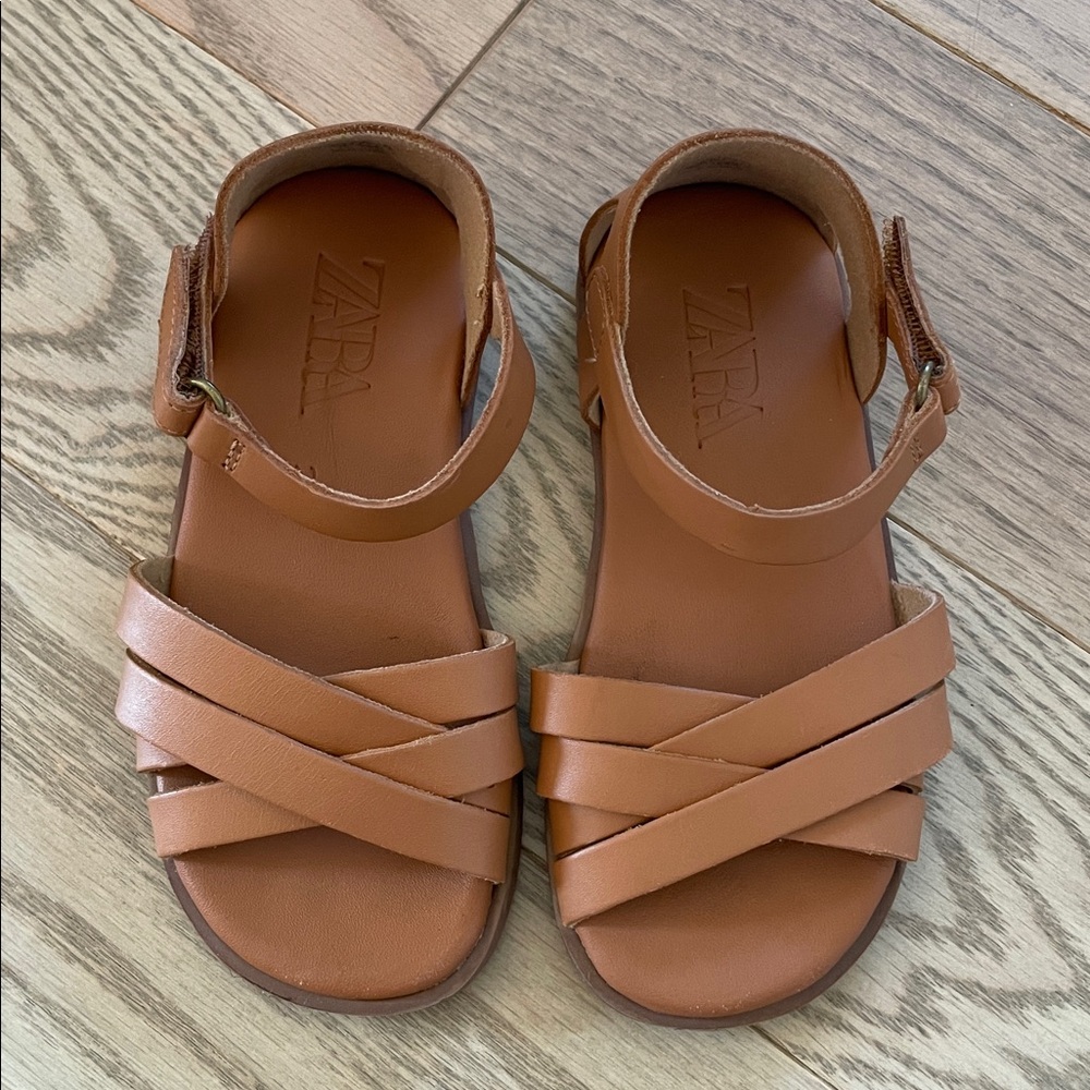 Zara Tan Strappy Sandals